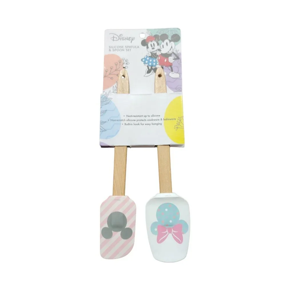 Minie‎ Mickey Silicone Spatula & Spoon Set Non-scratch Small